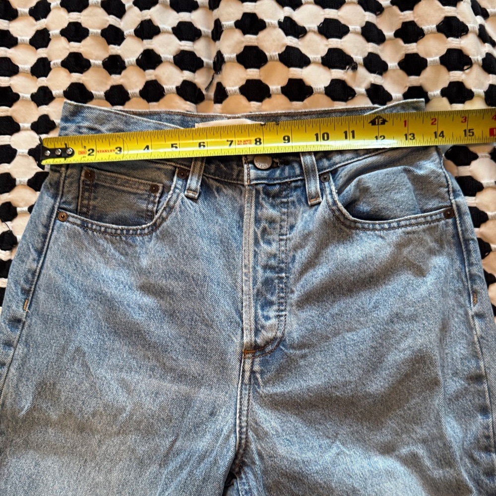 Denim Forum Joni High Rise Loose 29L inseam 28”| Aritzia | US 24 | 100%Cotton - Picture 10 of 16